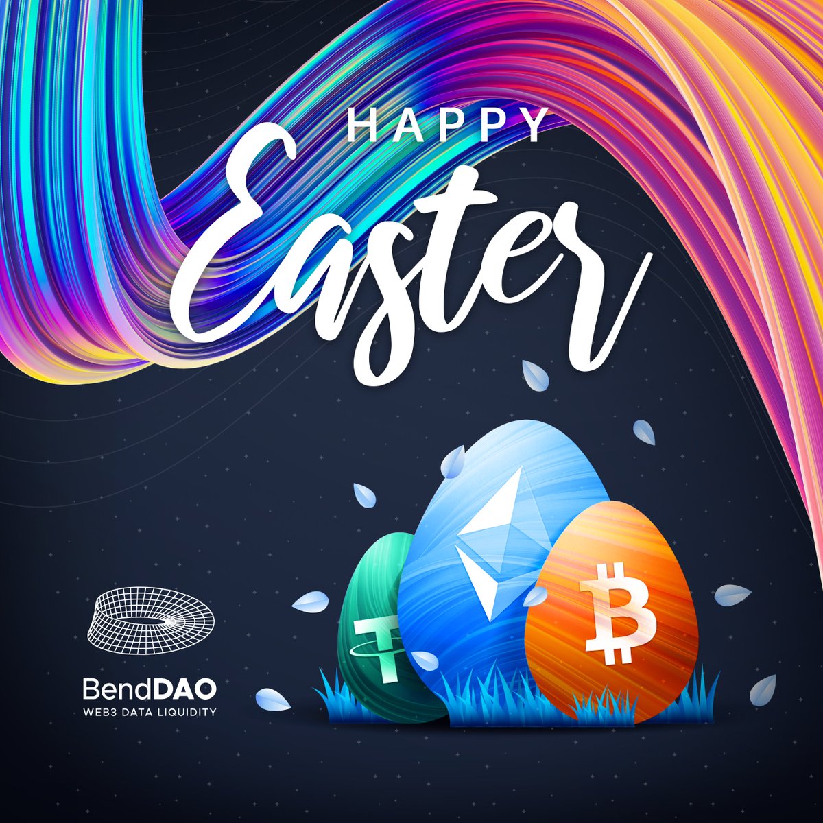 Happy Easter! 🐣 Celebrate fresh beginnings and keep building together! #BendDAO 🐣👀 🌕 BendDAO V2 🟧 BendDAO on #BTC @BendDAO_BTC #easter2024