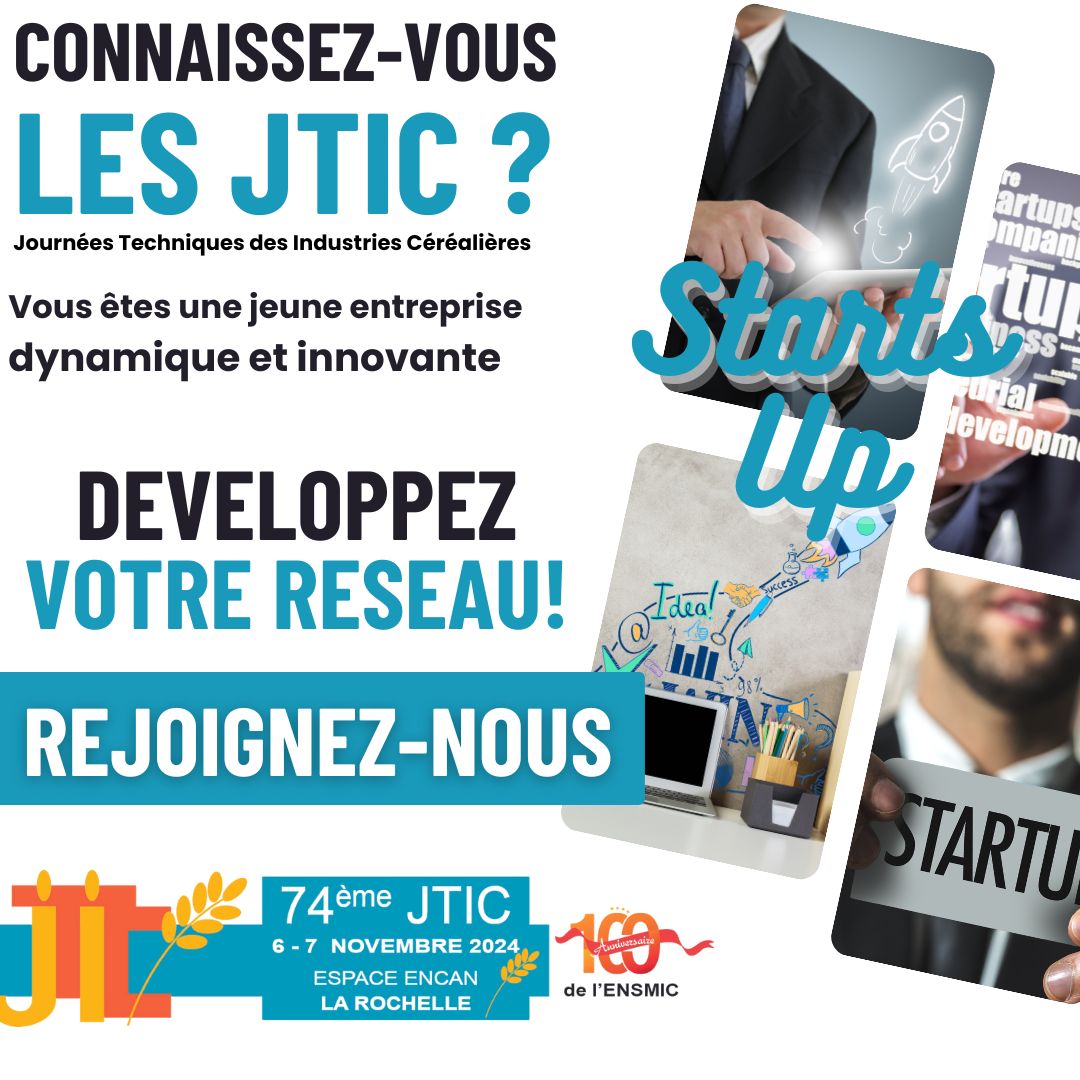 #𝗝𝗧𝗜𝗖𝟮𝟬𝟮𝟰
 𝟲 &amp; 𝟳 𝗻𝗼𝘃𝗲𝗺𝗯𝗿𝗲 𝟮𝟬𝟮𝟰  𝗘𝘀𝗽𝗮𝗰𝗲 𝗘𝗻𝗰𝗮𝗻  𝗟𝗔 𝗥𝗢𝗖𝗛𝗘𝗟𝗟𝗘
📢 𝗦𝗣𝗘𝗖𝗜𝗔𝗟 𝗦𝗧𝗔𝗥𝗧𝗦-𝗨𝗣  𝗘𝗧 𝗡𝗢𝗨𝗩𝗘𝗔𝗨 𝗔𝗨𝗫 𝗝𝗧𝗜𝗖
𝗥𝗘𝗦𝗘𝗥𝗩𝗘𝗭 𝗩𝗢𝗧𝗥𝗘 𝗘𝗠𝗣𝗟𝗔𝗖𝗘𝗠𝗘𝗡𝗧 
👉 luna@aemic.com

<a href="/FranceAgriMerFR/">FranceAgriMer</a> <a href="/cerealesvallee/">Céréales Vallée-Nutravita</a> @