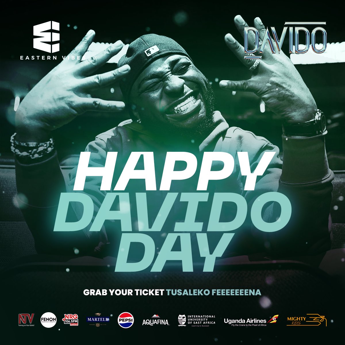 ⏳ The D-Day Is Here⏳ Happy Davido Day Uganda 🇺🇬 An electric timeless experience is upon us! Be sure to bring your dope vibes and dope energy coz that’s what @davido is bringing!!! #TimelessKampala #DavidoInUG