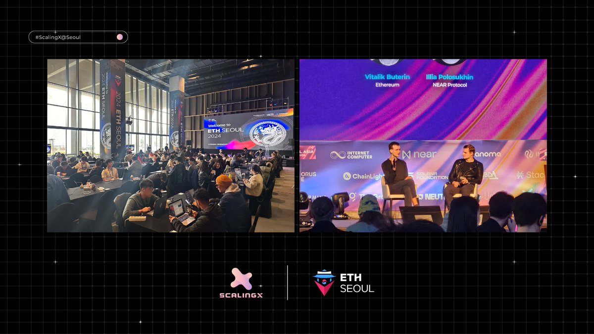 #ScalingXatSeoul The vibe at #ETHSEOUL is nothing but amazing 🇰🇷 Our team is in full gear, connecting with talented #BUIDLers & anticipating groundbreaking solutions from local #Web3 talents that will uplift the ecosystem 💻 Good luck guys & never stop #BUIDLing 💪🏻🚀