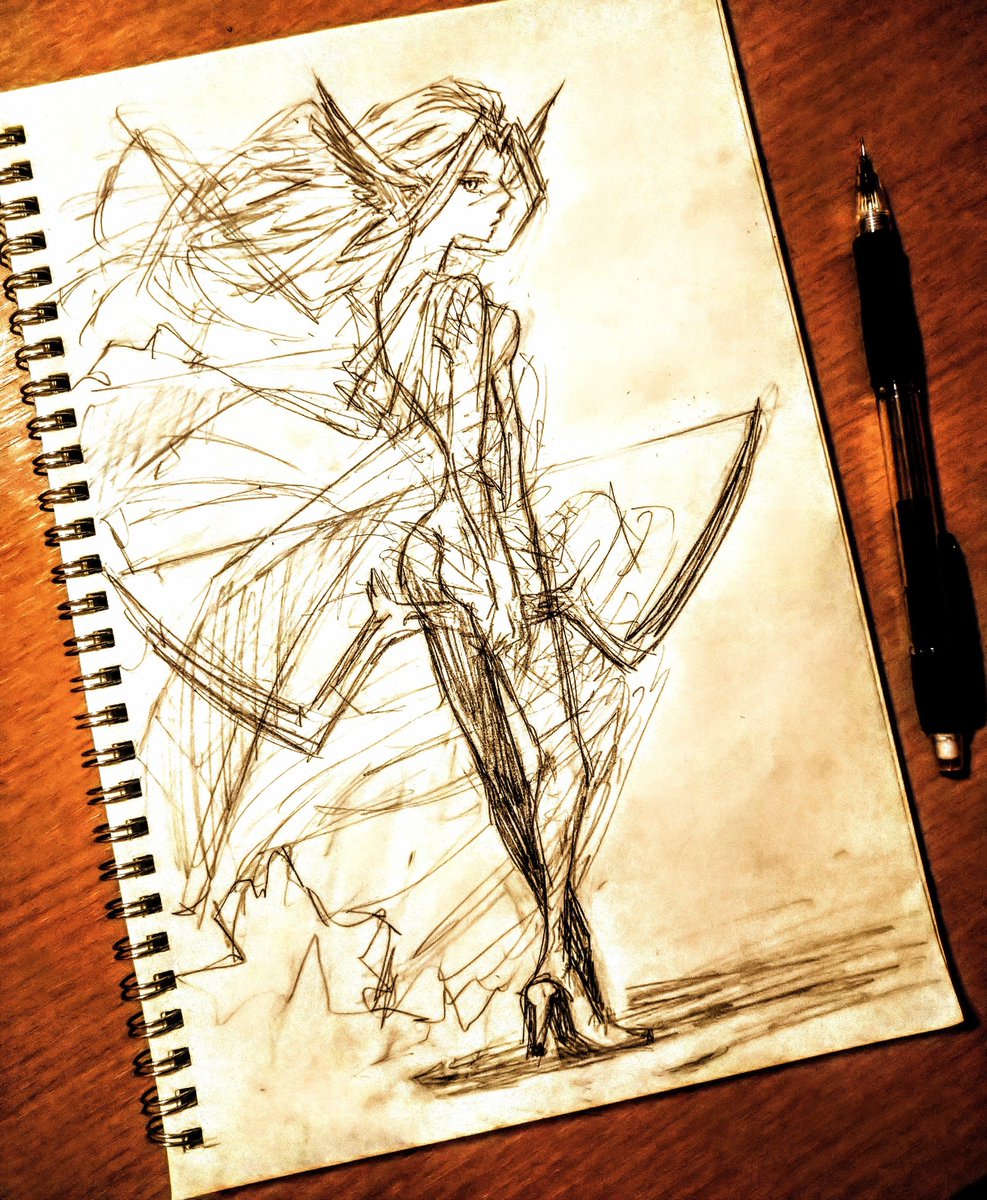 unitosarasa's tweet image. rkgk

立ち絵練習がてら

あ
外暗い
夕飯の支度しなきゃ

#RIGHTWORK　#ZEBRAGRIP05