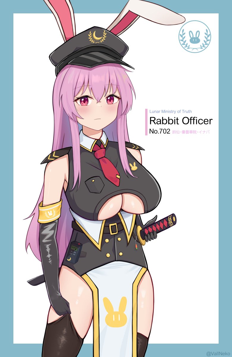 VallNeko's tweet photo. 鈴仙・優曇華院 rabbit officer 
#touhouproject #東方Project https://t.co/Tb4KGdUgWk
