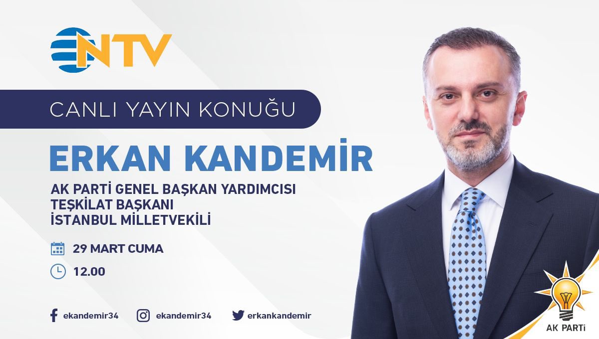 Saat 12:00 de Ntv’deyiz, bekleriz.