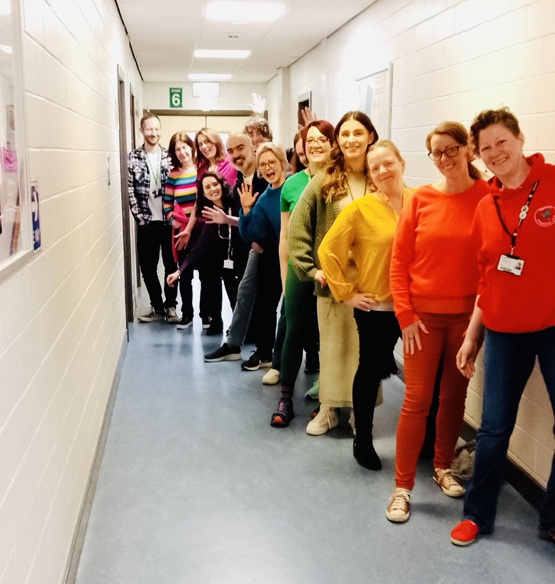 Yesterdays end of term dress down day was a colourful theme in honour of the Hindu festival of Holi. Of course the scientists have to attemp a visible light spectrum 🌈 @CraigmountHS @CHSequalities