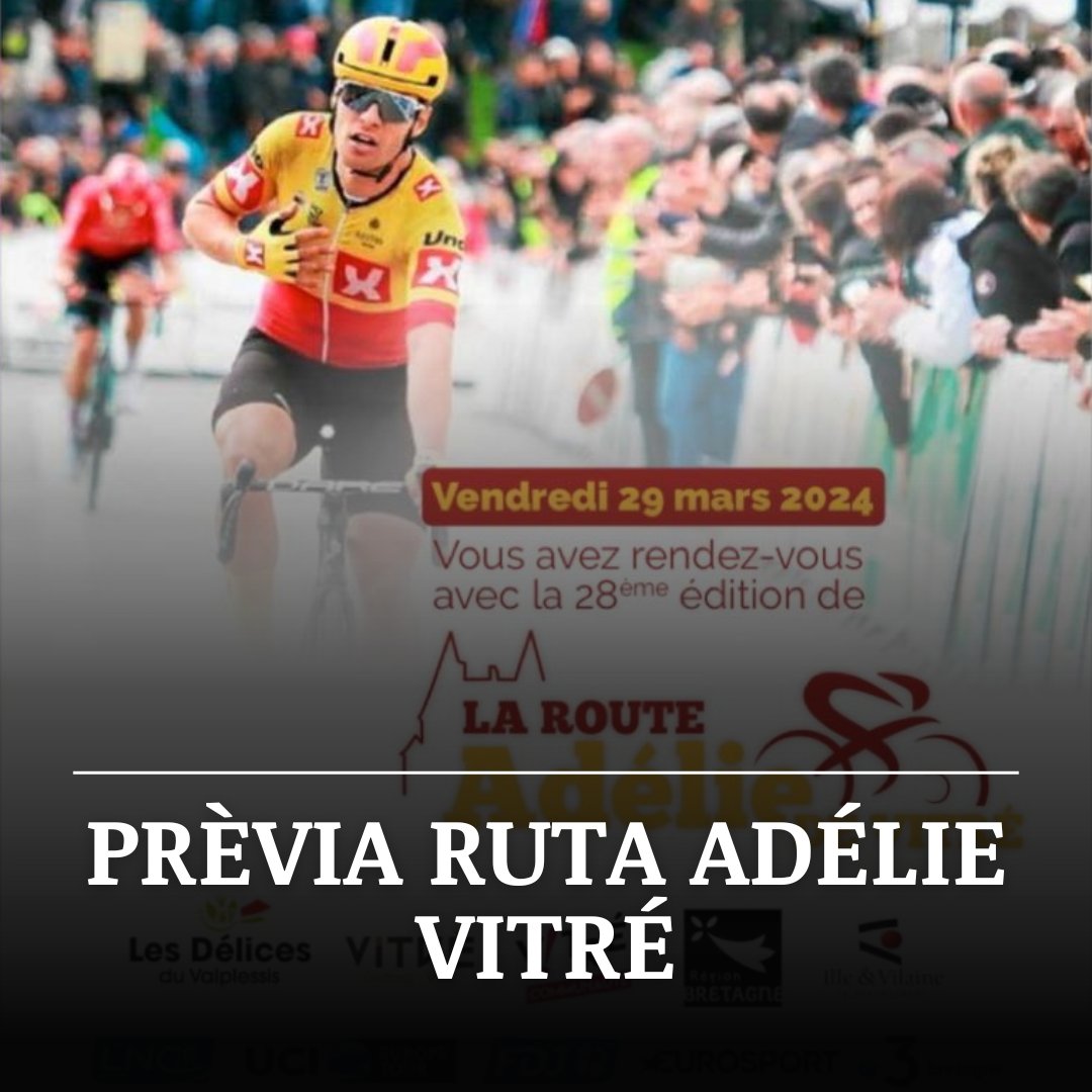 #CoupedeFranceFDJ

Prèvia Ruta Adélie Vitré

· Perfil de la cursa
· Mapa del recorregut
· Ciclistes i equips participants
· Guanyadors anteriors
· Catalans: @AlexJaimee98 i Kiko Galván

capdecursa.wordpress.com/2024/03/29/pre…
