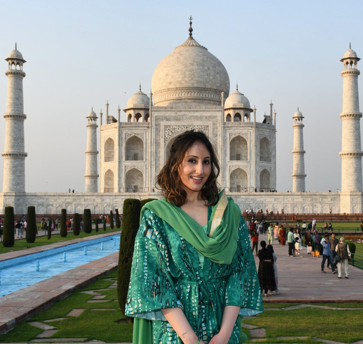 Reminiscing last year's visit to the awe-inspiring Taj Mahal in Agra, India, a stunning testament to love and cultural harmony, blending Persian, Islamic, and Indian architectural influences into its iconic white marble structure.