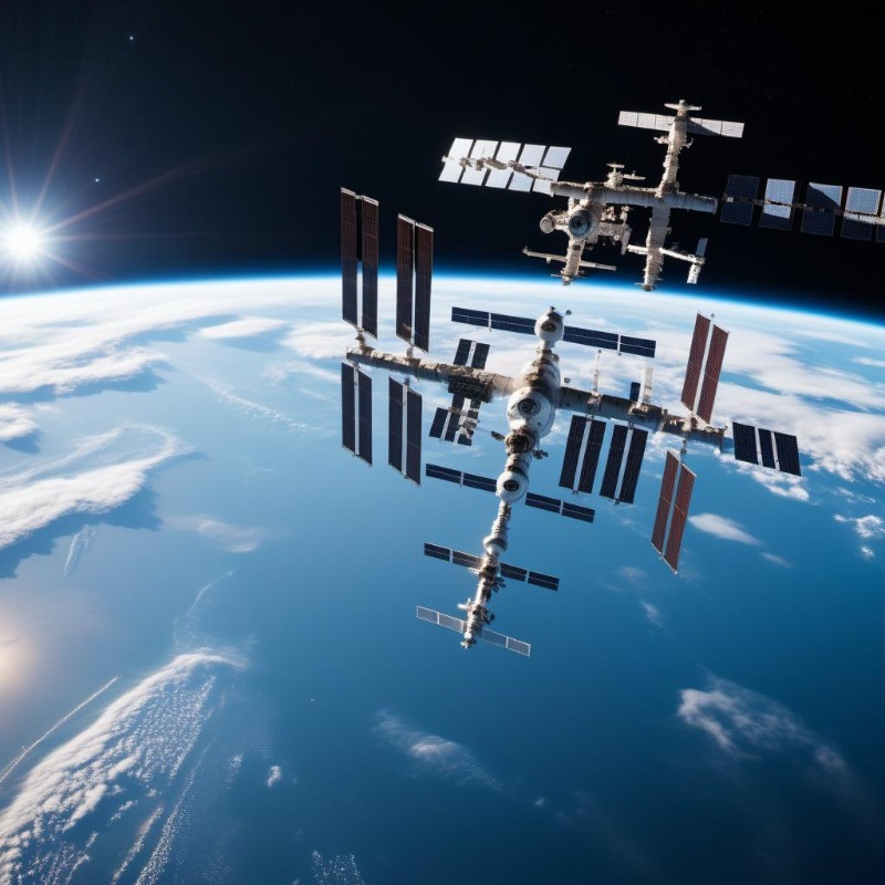 ModelsLabAI's tweet image. Immerse yourself in the beauty of our latest creation! 🌌✨ With our text to image API, we've crafted a mesmerizing scene of a space station orbiting Earth, reflected in the clear sky.
#TextToImage #ModelsLab #StableDiffusion