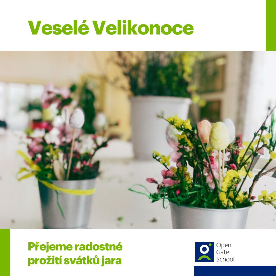 Užívejte sváteční dny i nejrůznější české a moravské tradice spojené se svátky jara. 
Přejeme vám veselé Velikonoce. 🐰🌷 

#opengate #opengateschool #OG