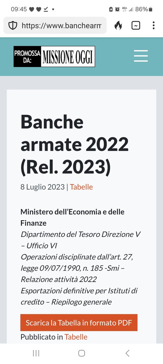 SMaurizi's tweet photo. Cari amici geek, 

Preparate dei mirror per le tabelle  della campagna @BancheArmate, che elenca i nomi delle banche coinvolte nel commercio di #Armamenti. 

Il governo (e non solo il governo, ma le varie fondazioni militariste) puntano a far sparire quei nomi https://t.co/wez8gV776e