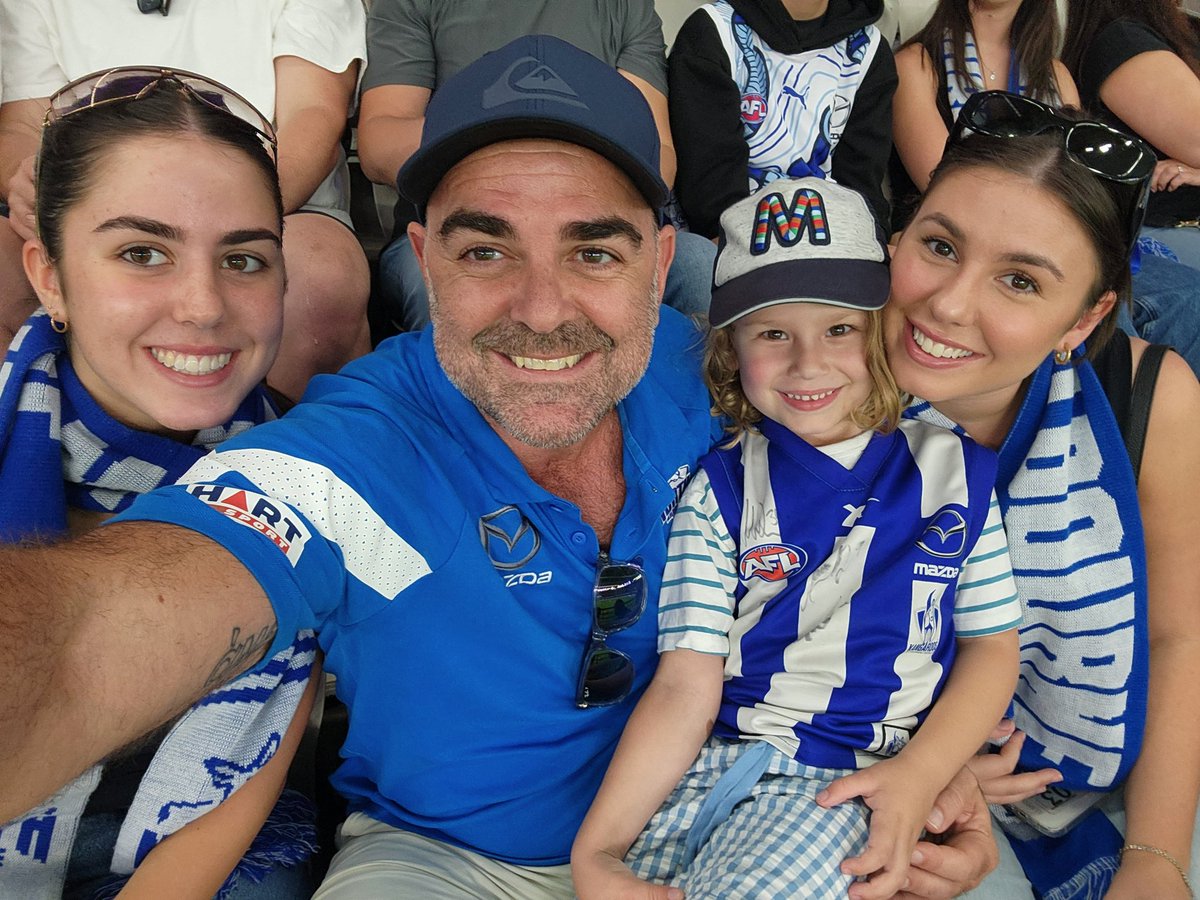 Great to have my girls & nephew @NMFCOfficial Good Friday match. We are A LONG way off. Umpires aside (they were horrible) we got nothing from Jy, Stephenson, Stevens, LMac, Corr. Our mid aged players are below par. Youngsters brutalised by men & better off 4 it.