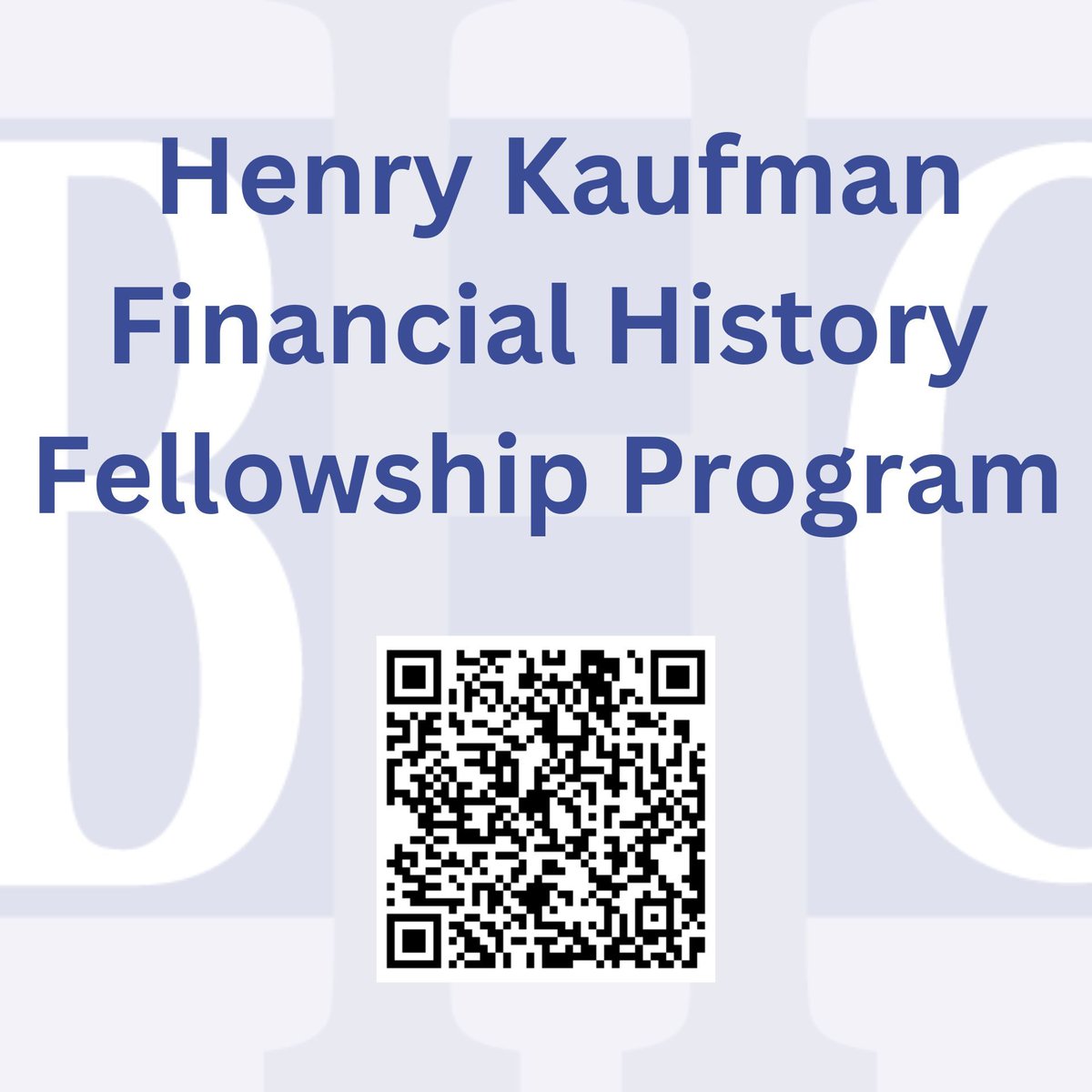 #Fellowship application deadline reminder #bizhis Henry Kaufman Financial History Research Fellowships Next deadline is 📅 May 1 2024 buff.ly/460PPAJ
