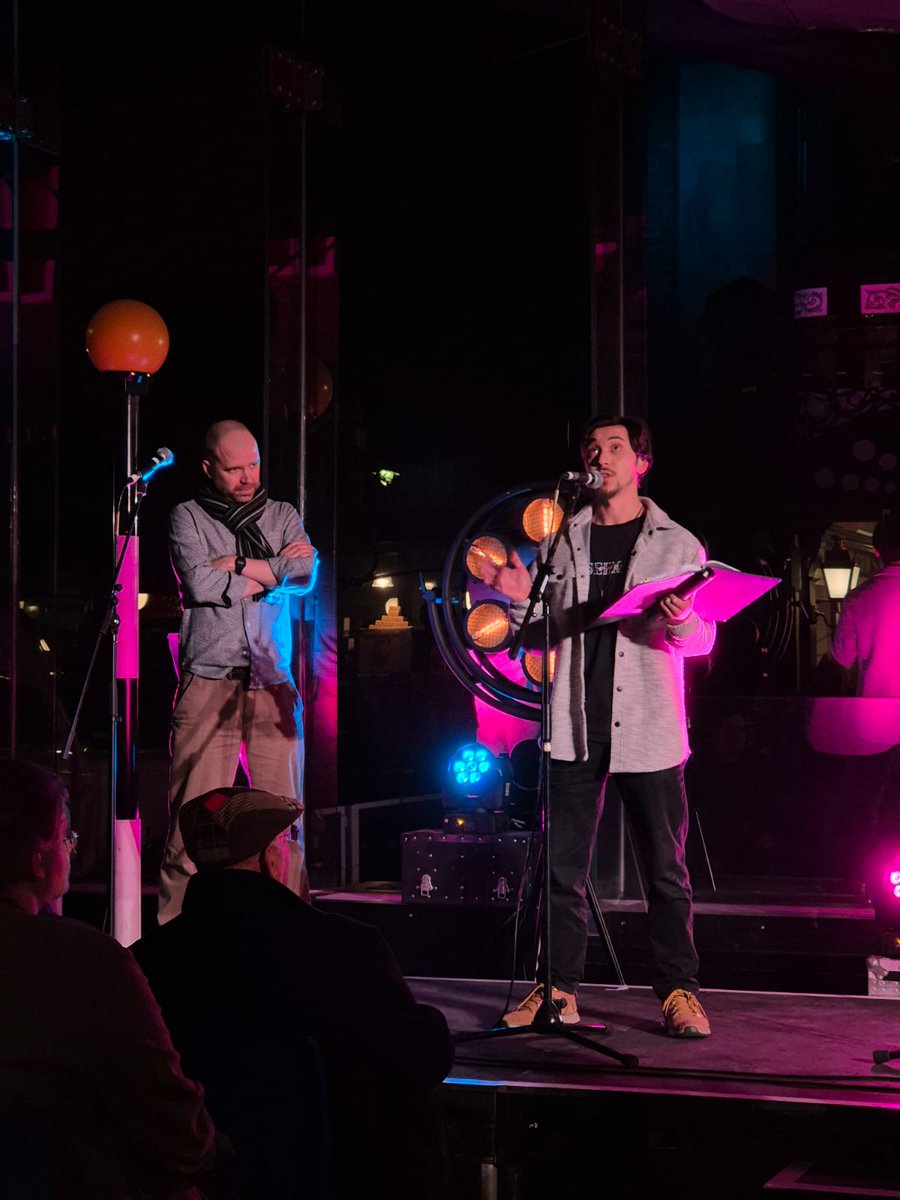 A big, big thank you to @arcade_hello for having us at Hear Them Roar last night, to share songs and a scene from Baby, He Loves You 💕