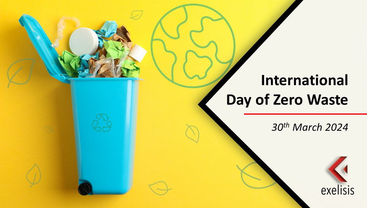Tomorrow, we celebrate the International Day of #ZeroWaste 🌍♻️! At @EXELISIS, we're committed to promote #sustainability, participating in EU-funded projects to advance green practices.🌱#EXELISIS 
@AgricoreP @biosysmo @PROPLANETeu @FLAMINGoPH2020 @Multicycle @GreenerH2020