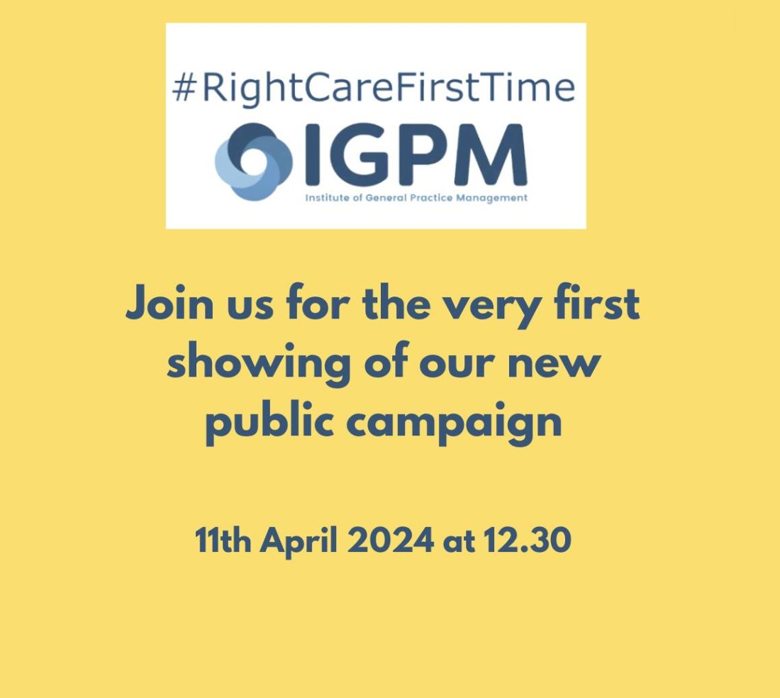 Two days to go! We're excited to bring you our new public campaign #RightCareFirstTime. Join us for the first showing, and an insight into the tools we have created to support the launch. us06web.zoom.us/meeting/regist…