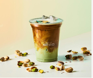 CaffNerocafe's tweet photo. Pistachio Iced Latte
Two shots of espresso and milk perfectly flavoured with pistachio and sweetness of salted caramel https://t.co/SqFhCSXHpY