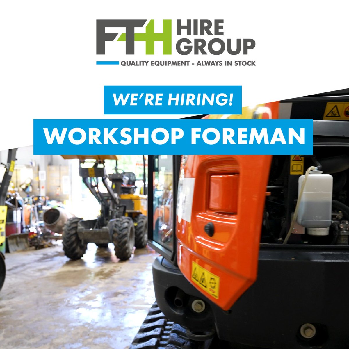 We are recruiting for a Workshop Foreman role at our Guildford Hire Hub, to join our growing business. 

Please apply to:
✉️ hr@fthhiregroup.co.uk

#guildford #workshopforeman #workshopjobs #guildfordjobs #guildfordrecruitment
