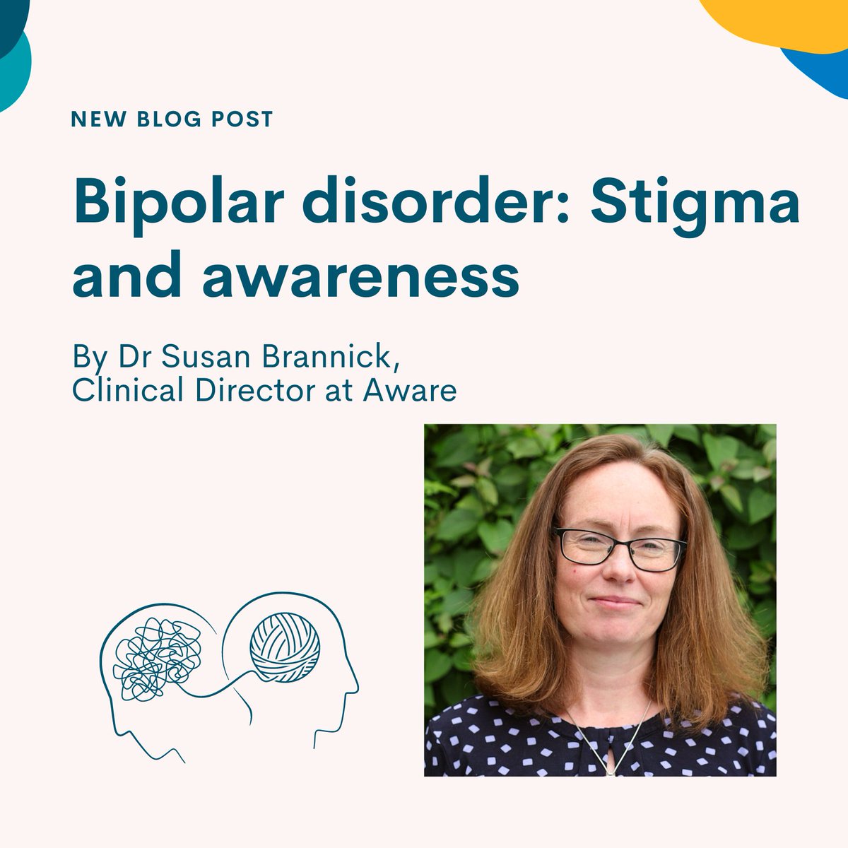 📖 💡 Ahead of World Bipolar Day tomorrow, read our blog from our Clinical Director, Dr Susan Brannick, which explores stigma and awareness around the condition 👉 aware.ie/bipolar-disord…