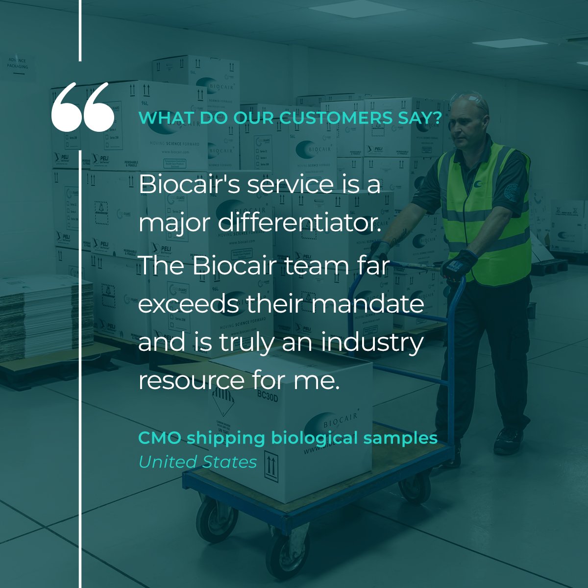 ✉️ #FeedbackFriday | What do our customers say about us? A US-based contract manufacturing organization (#CMO) shipping biological samples shares 👇 #logistics #biotechnology #pharma #coldchain