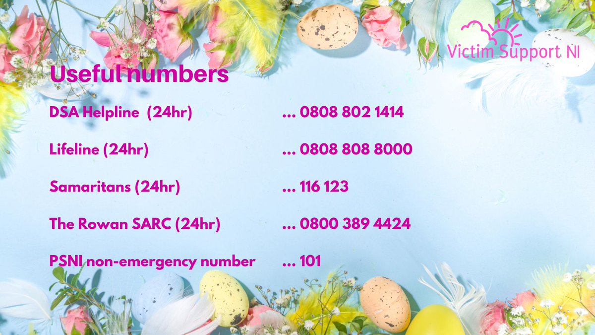 Our offices are now closed for the Easter break. We reopen to the public at 9am on Wednesday 3rd April. If you need urgent help or support during our closure, please call one of the emergency helplines listed below. If you're in immediate danger, call the emergency services 999
