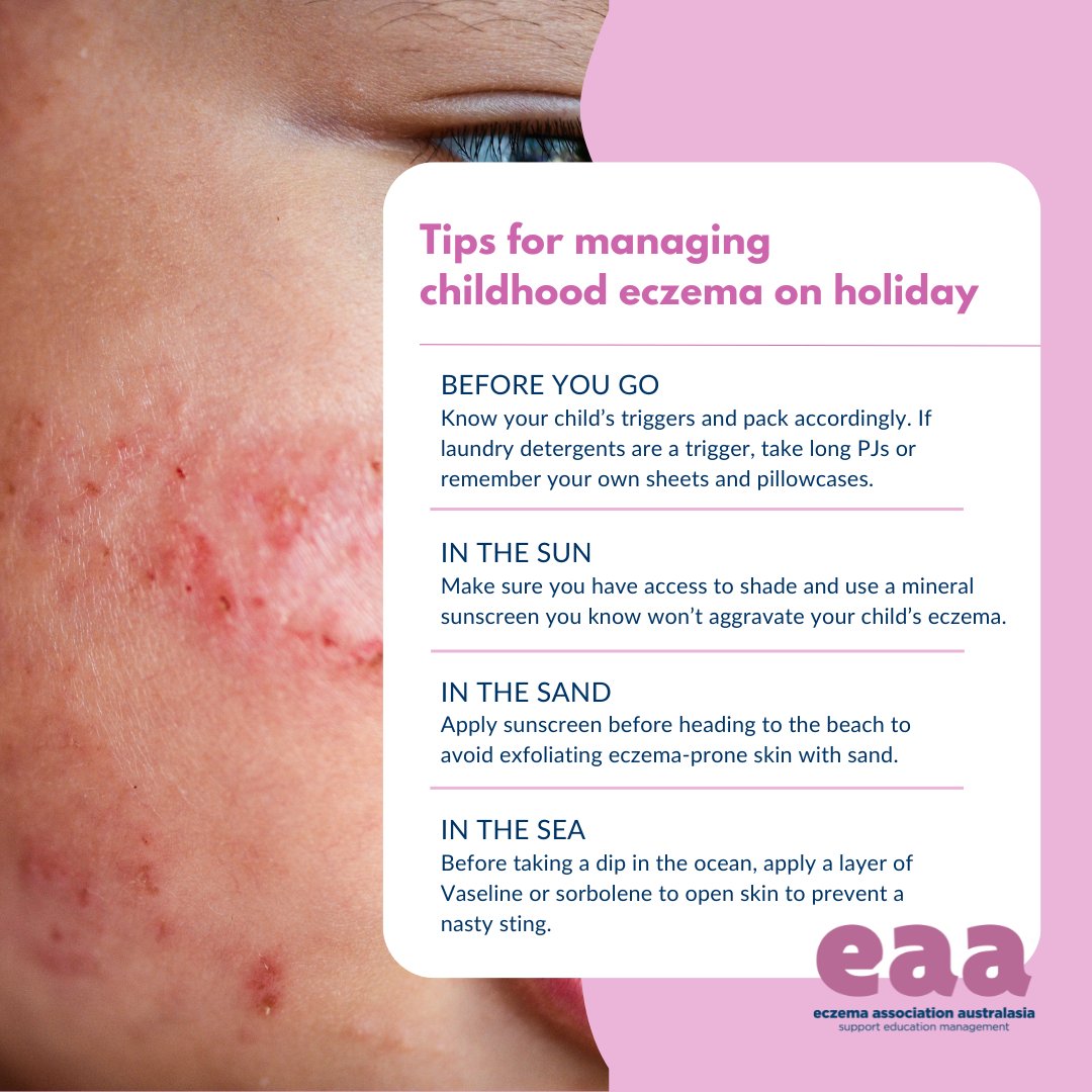 The Easter long weekend is a great opportunity to spend quality time with your loved ones. However, it can be tricky to manage you or your child’s eczema while on holiday. 

But not to worry—here are some of our top tips to help avoid flare-ups this Easter! 

#EAA #eczema #Easter