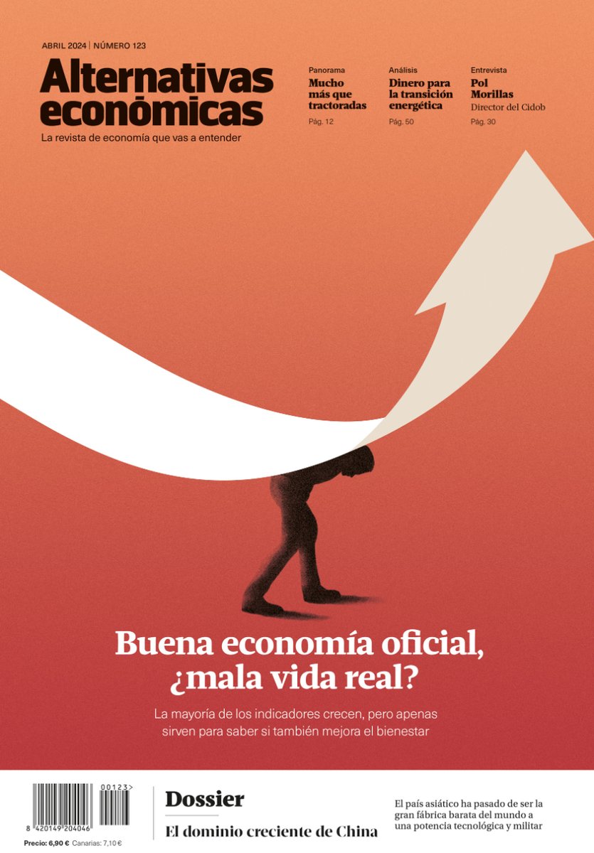 RevistaAlterEco's tweet photo. 📰 #Alternativaseconómicas de abril.

✍Dossier: ¿Dominará china el mundo? por @iambros, @Aude_Mrtn y @EvaMoysan 
✍Tema del mes: Buena economía oficial, ¿mala vida real? por @pererusi.
 
📰 Suscríbete y recíbela en casa ➡ https://t.co/qxVUoR1XRL https://t.co/AZ3NDSEEWc