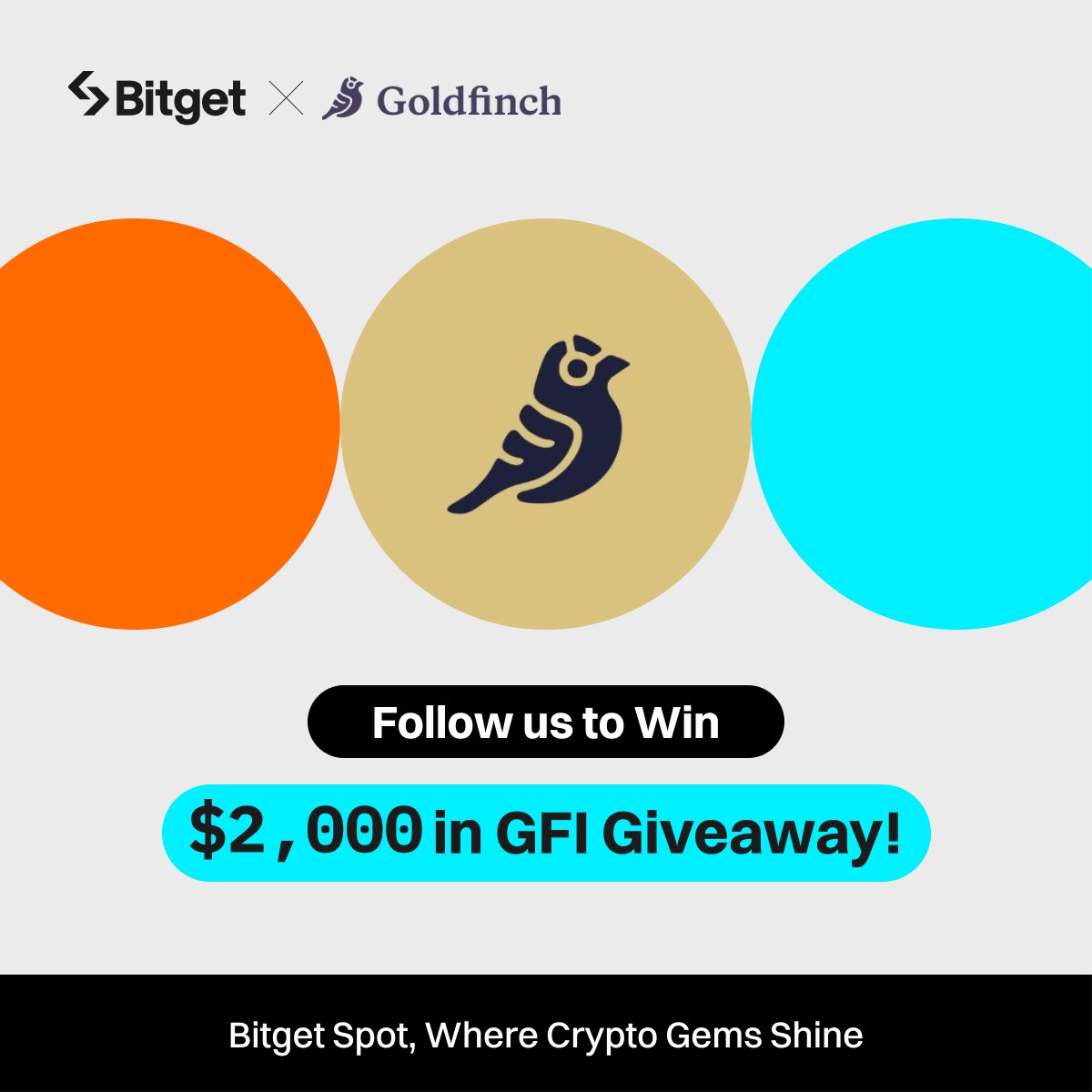 Join the #Bitget x $GFI Giveaway! 

💰 $2,000 worth of $GFI (40 winners) 

1⃣ Follow @bitgetglobal <a href="/goldfinch_fi/">Goldfinch</a>
2⃣ Repost with #GFIListBitget &amp; tag your friends 
3⃣ Fill out the form: forms.gle/UfVWjMVggGB8QW…
