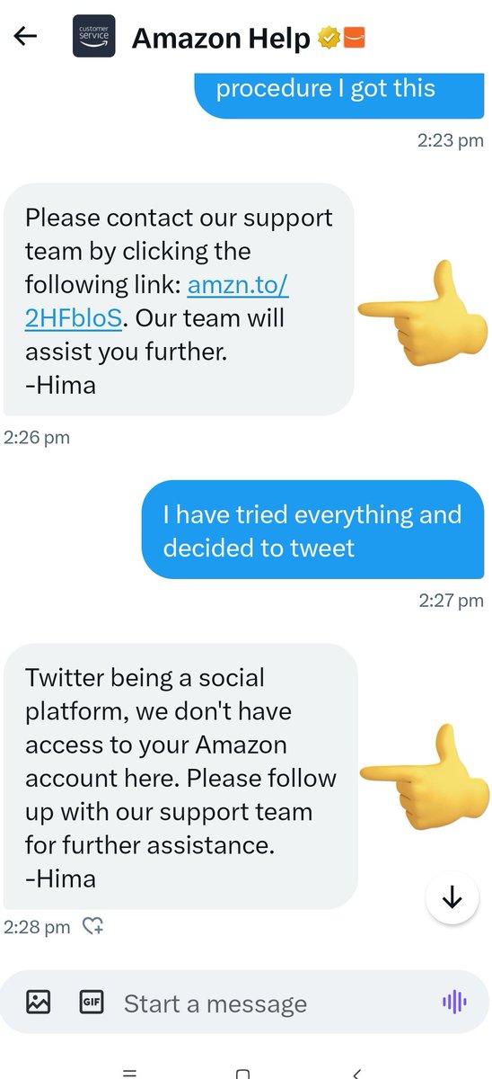 <a href="/AmazonHelp/">Amazon Help</a> How <a href="/AmazonHelp/">Amazon Help</a> resolved my issue
Very funny procedure