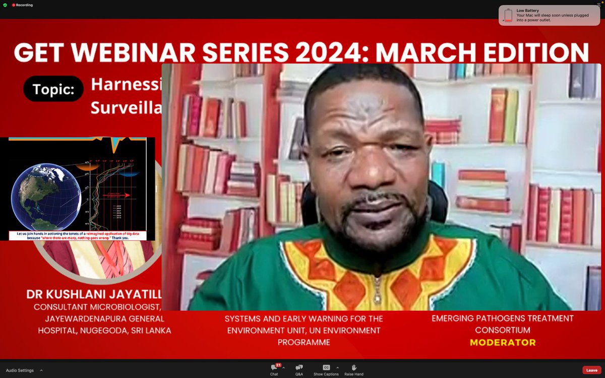 During the GET Consortium Webinar Series on the 27th of March, 2024, I had the privilege of addressing a topic that resonates deeply with the current global health landscape: 'Reimagining the Role of Big Data for Infectious Disease Surveillance and Control in Africa: The Entry of