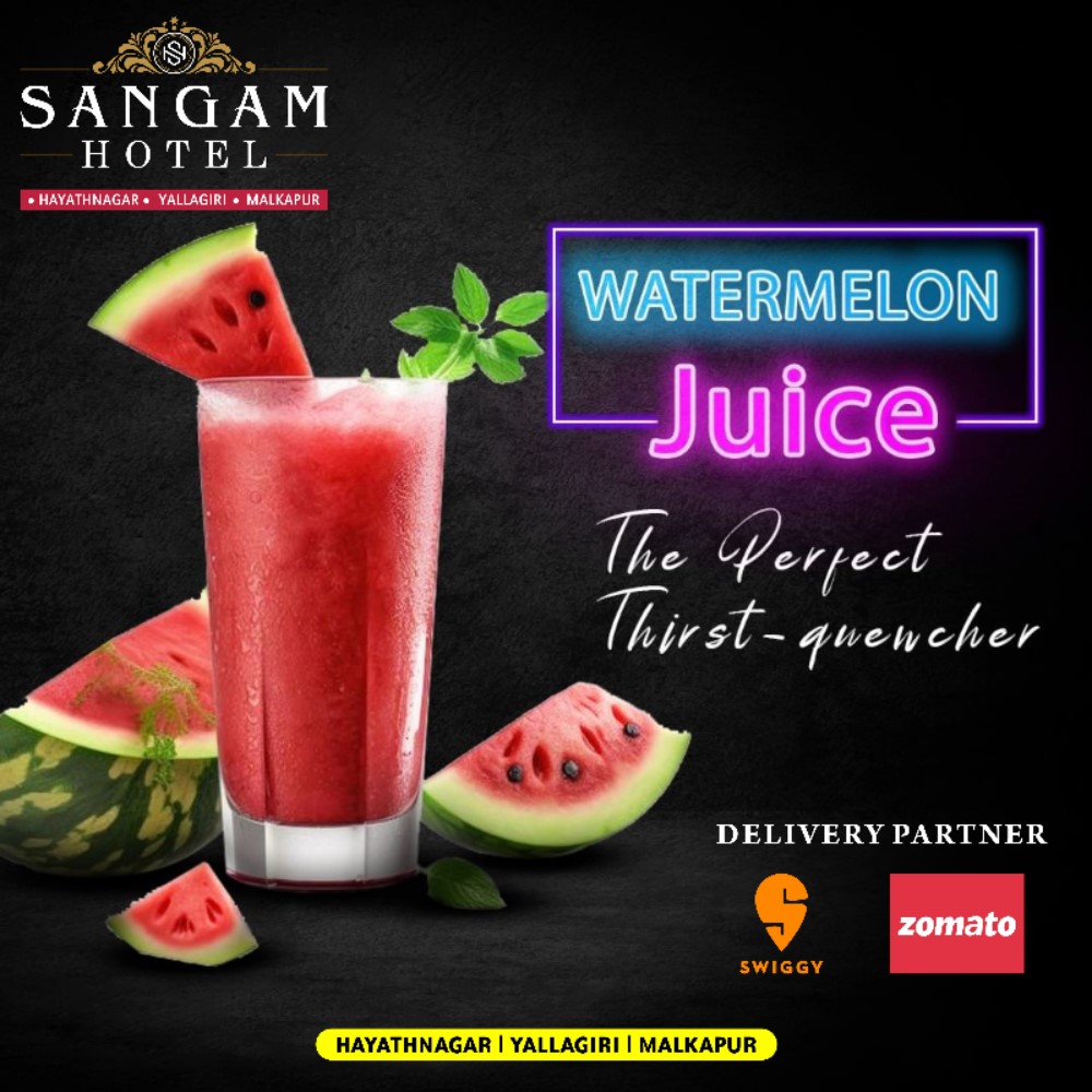 Sangamhotelsma's tweet photo. The Perfect Thirst-Quencher!! @Sangamhotelsma
#watermelonjuice #watermelon #watermelons #watermelonlove #watermeloncarving #juice #fruit #watermelonlover #fruits #watermelonsalad #watermelonlemonade #watermelontourmaline #summer #watermeloncake #watermelonsugar #foodporn https://t.co/HYIenIMZPQ