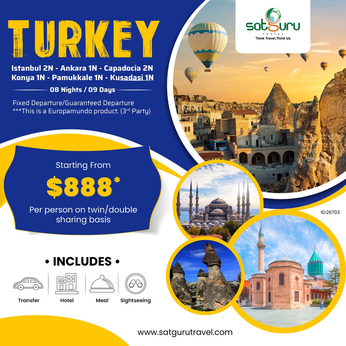 'Embark on an unforgettable journey with SatguruTravel's USA & Mexico package, or indulge in the charm of Europe. visit: satgurutravel.com/exclusive-offe… . . . . . #usa #maxico #europe #travelcompany #travel #holiday #holidaypackage #trip #tour #satgurutravel