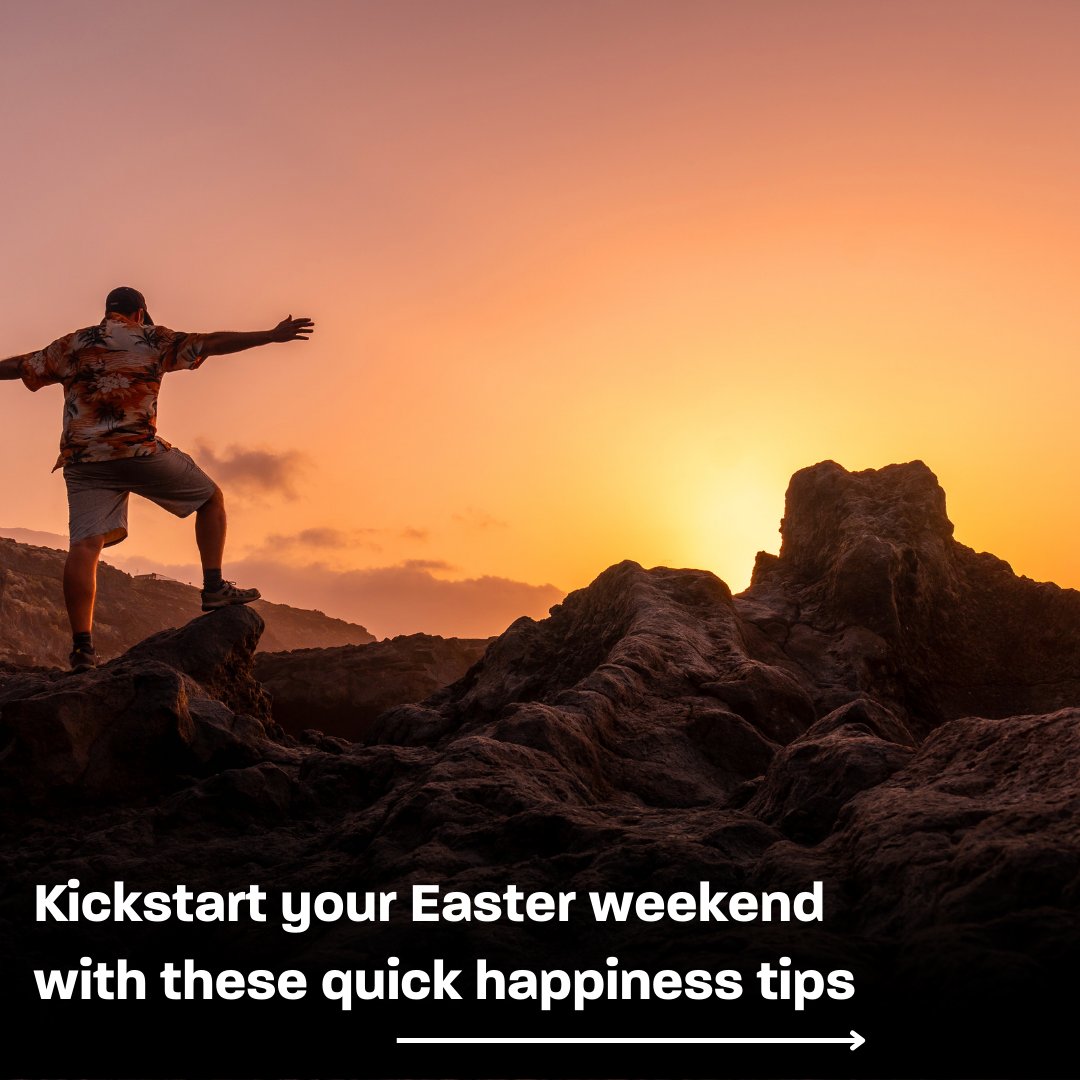 be_mettle_'s tweet photo. Kickstart your Easter weekend with a quick boost of happiness. Try these quick tips and change your mindset in an instant https://t.co/8l6eErM6FI

#easter #goodfriday #mentalhealth  #mentalfitness #mentalwellness #mentalwellbeing #mindhacking #hypnosis #breathwork #meditation https://t.co/vIZOxWPh0q