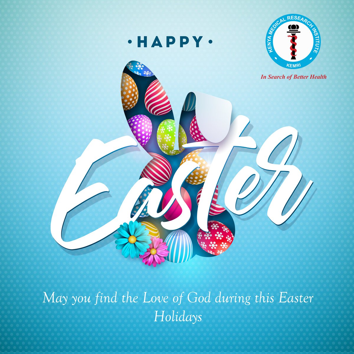 Happy Easter from the KEMRI fraternity! As we celebrate this joyous season of renewal, may the spirit of hope and inspiration fill your hearts and minds. Wishing you a blessed Easter filled with peace, love, and sustained health