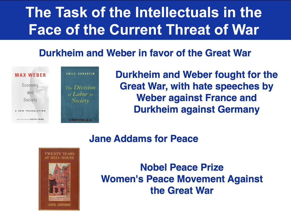 In the face of the threat of war, the task of intellectuals is not to prepare to take up arms but to promote peace with ideas that foster dialogue throughout the world. One of them is to broaden and strengthen the dialogic dimension of our societies. hipatiapress.com/index/en/2022/…