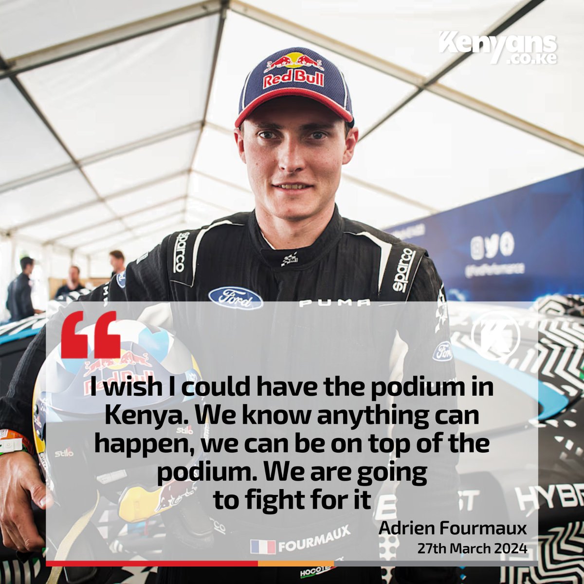 Kenyans's tweet photo. I wish I could have the podium in Kenya - Adrien Fourmaux
#TeamAdrien #MPESAGlobal #LifeElevated https://t.co/MAUs6z7GIe