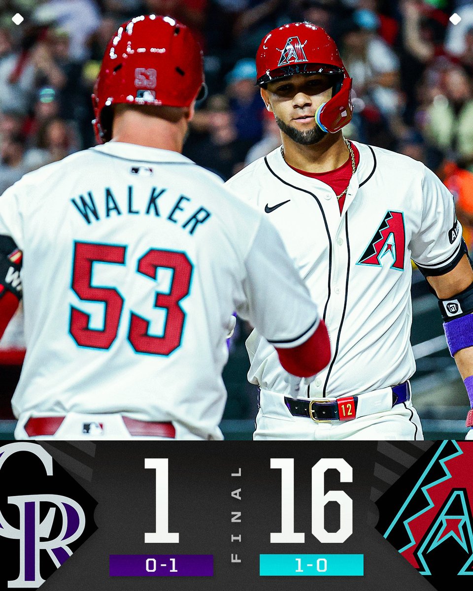 The @DBacks score 16 runs and are slitherin' away with an #OpeningDay win!