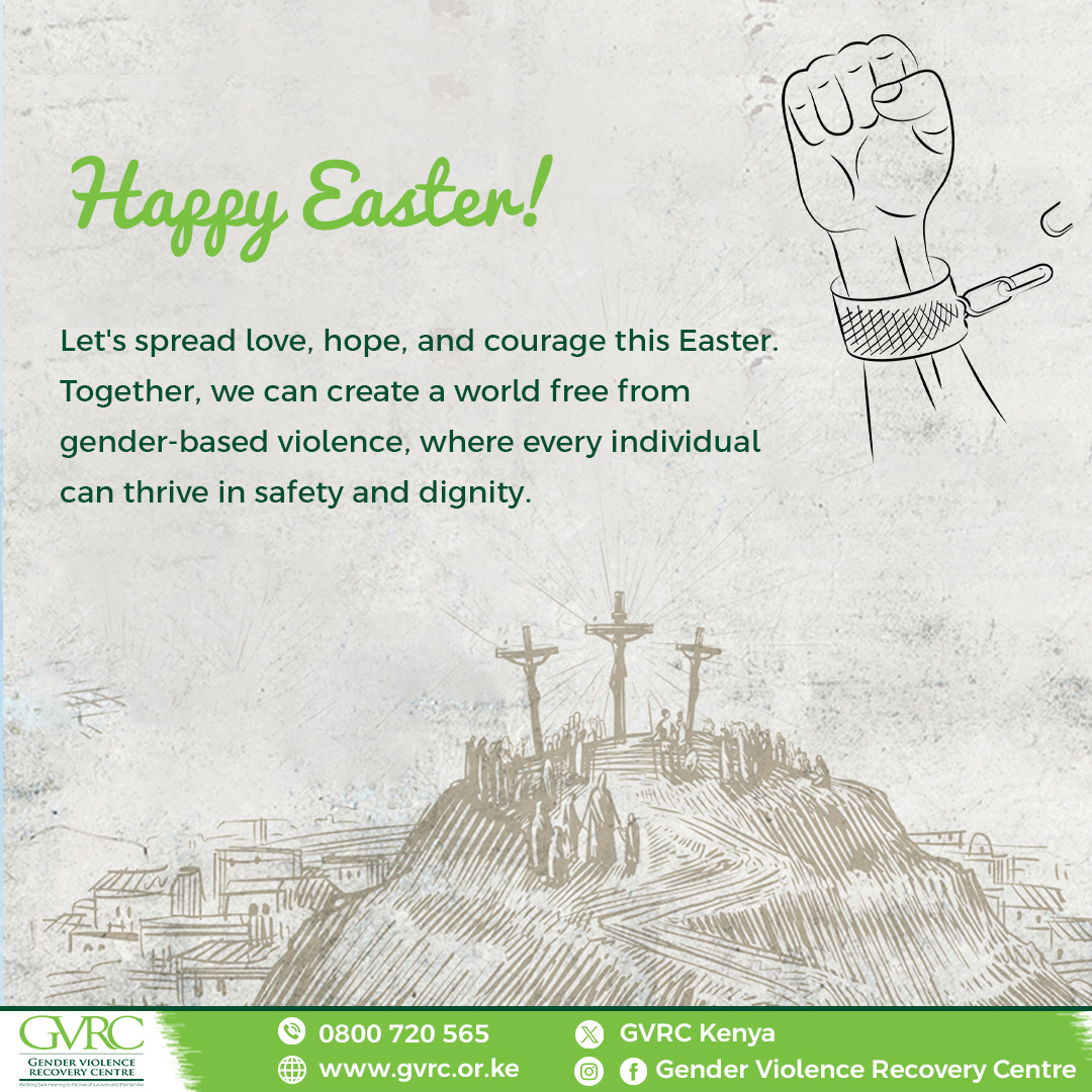 The Easter holiday reminds us of the power of hope, renewal, and transformation. Let us unite in compassion, support, and empowerment, working together to create a world free from GBV and filled with respect, equality, and peace #EndGBV #easter #easter2024 #easterweekend #EndGBV