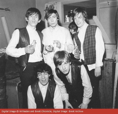 The Rolling Stones backstage in Kilburn , 1963 photos from the Willesden Chronicle