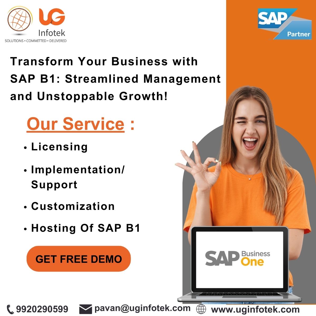 Upgrade Your Business with SAP B1 from UG Infotek LLP: Affordable and Tailored ERP Solutions for Every Need! #sapbusinessone #inventorymanagement #affordableprice #uginfotekllp #sapb1 #erpsolutions #b2b #supportsmallbusiness #thanecity #maharashtra #pune #sapbusinessonepartner