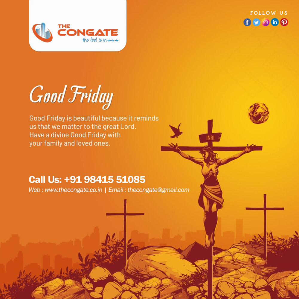 Good Friday!! #goodfriday #HappyGoodFriday #congate #thecongate #homes #Chennai