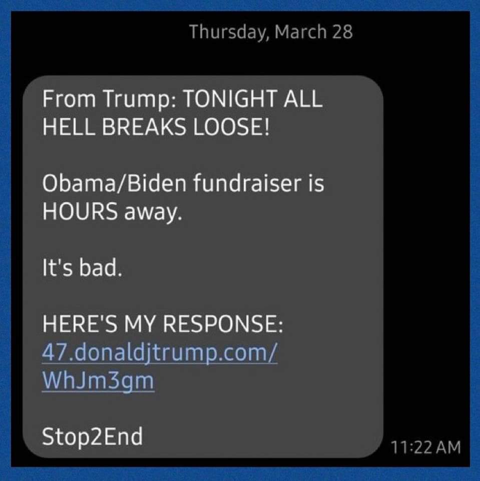Nguyentoan605's tweet photo. Message from Donald J.Trump: 
Tonight all HELL breaks loose!
#Stop2End 
#28_Mar_2024 https://t.co/OdUQwXfV3X