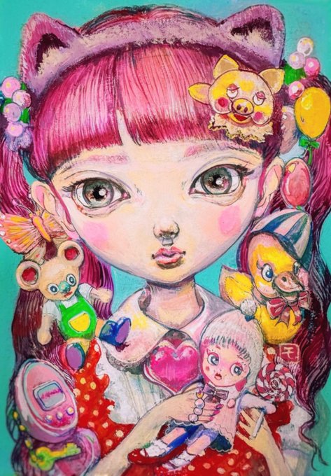 「candy twintails」 illustration images(Latest)