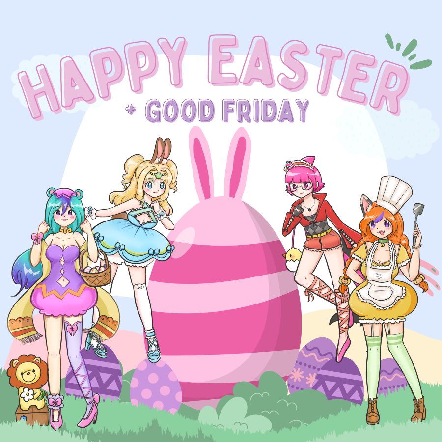 vdogroup_sg's tweet photo. It’s WABBIT 🐰 season~!
Happy EASTER long weekend from the V:D0 girls 🪺. We ‘carro-lot’ about you and hope you have and EGG-cellent long weekend ahead 🥕💕
Model Art by @Himetokkii
#festive #vtuberuprising #sgvtuber #vd0 #streamer #vtgroup #dobutsu #easter https://t.co/XCyEm2qybg
