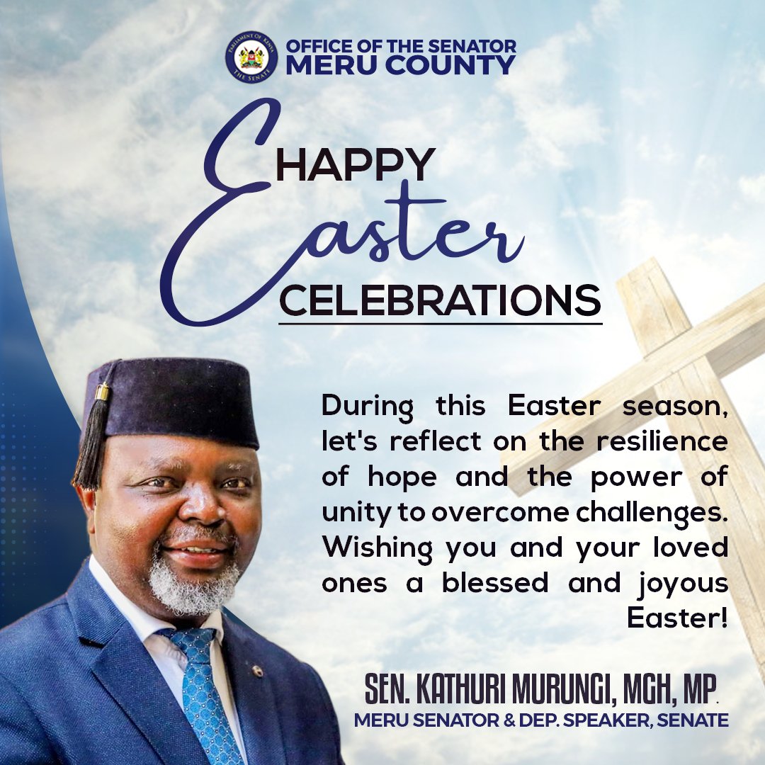 Happy Good Friday! 🌟  Let's pause to reflect on the values of sacrifice, compassion, and unity. May this occasion inspire us to work together towards a brighter future for our beloved nation. Wishing you all peace and blessings this Easter weekend. #GoodFriday #Meru #Kenya 🇰🇪🙏🏽