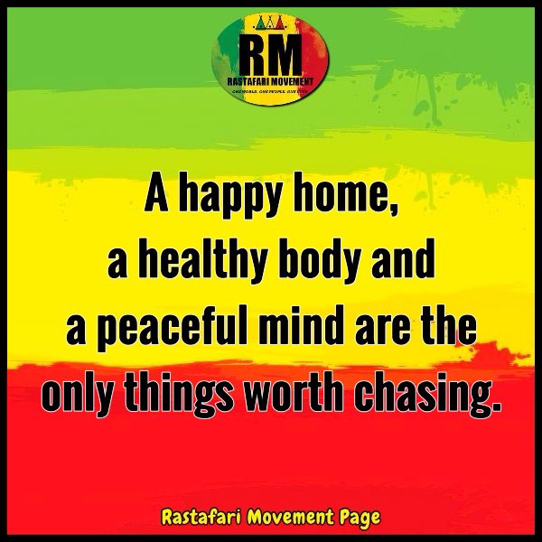 A happy home, a healthy body and a peaceful mind are the only things worth chasing.