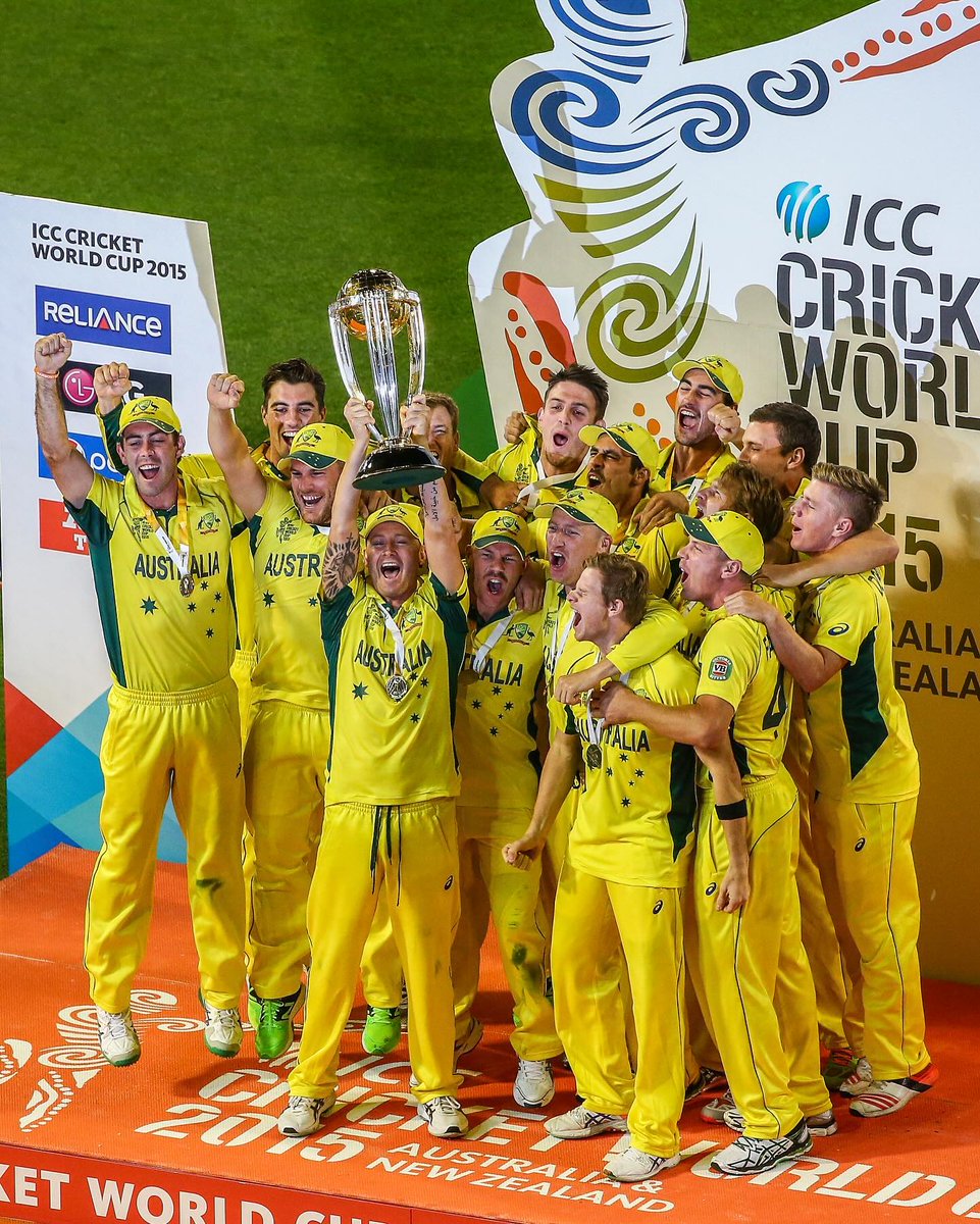 9 Years For 5th World Cup @CricketAus @MClarke23 💛🏆 #Cmonaussies #CricketAustralia #CricketWorldCup #CWC15 #CaptainClarke