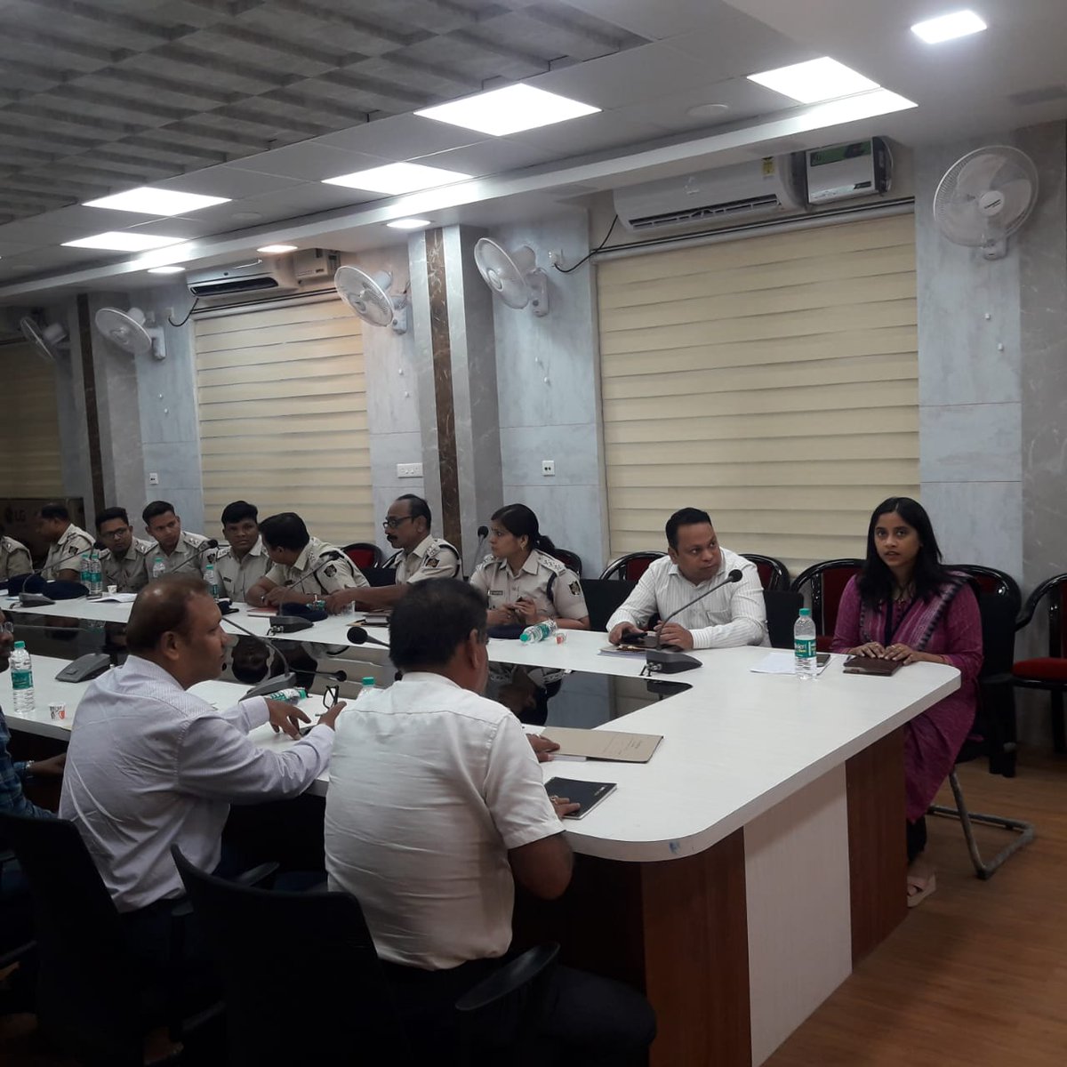 A Meeting held with District nodal Officers,DLBC onboarded in ESMS to strengthen seizure activities by various enforcement agencies in Bhadrak district during SGE 2024. In the said meeting DEO& Collector Bhadrak, SP Bhadrak and other district level Senior Officials were present.