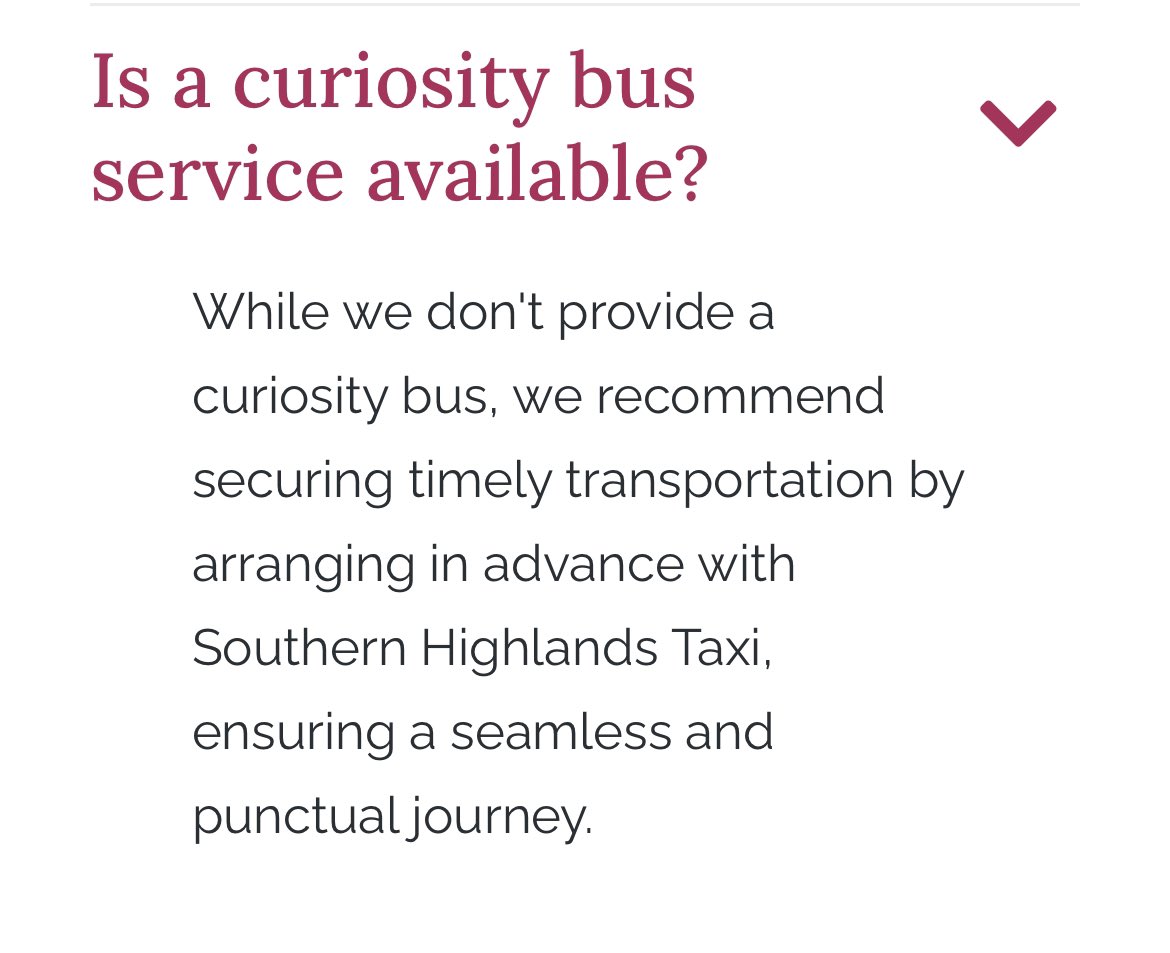 I’d love a ride on a curiosity bus. 
I’d prefer people grammar checked their websites!!