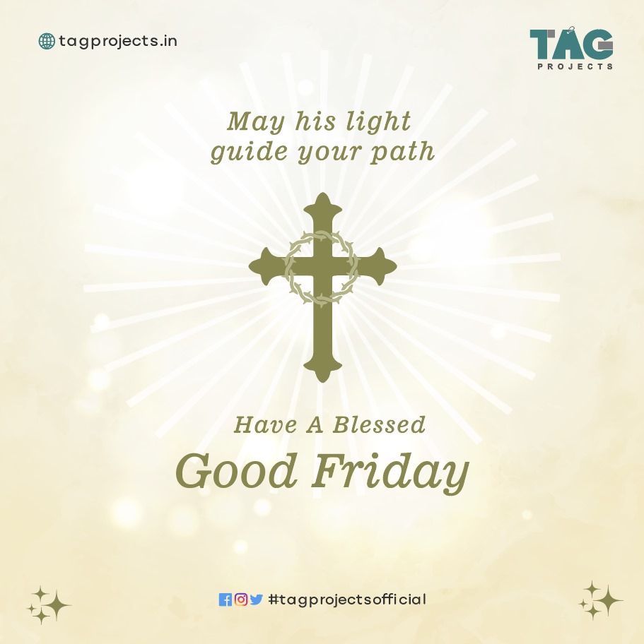 May your Good Friday be filled with contemplation and blessings. May the grace of this day illuminate your heart and guide you toward peace, abundance, kindness, compassion, and unity blessings. Happy Good Friday!
-TAGPPROJECT!

#goodfriday #TAGPROJECTS #HappyGoodFriday