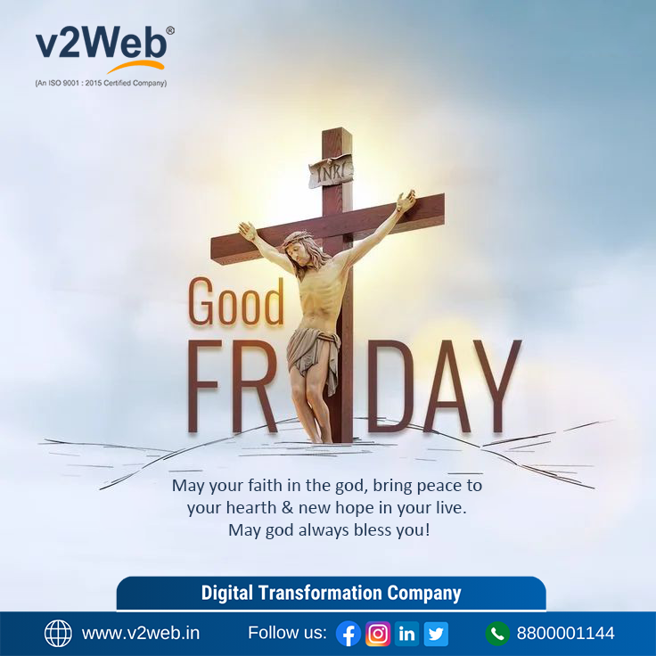 May the solemnity of #GoodFriday remind us of the ultimate sacrifice, leading us to embrace love, forgiveness, and gratitude. Let us reflect on the gift of redemption and find solace in its grace.✝️
.
.
#GoodFriday #Reflections #V2web #DigitalTransformation #GoodFriday2024