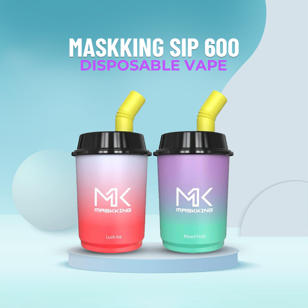 The Maskking Sip 600 Disposable Vape Pod from The Vape Giant offers a sophisticated and stylish vape experience, combining form and function for vaping enthusiasts. For order - shorturl.at/CPTZ1 #maskkingsip #600puffs #disposablevape #vapeshopuk #vapingfresh #vapeproducts